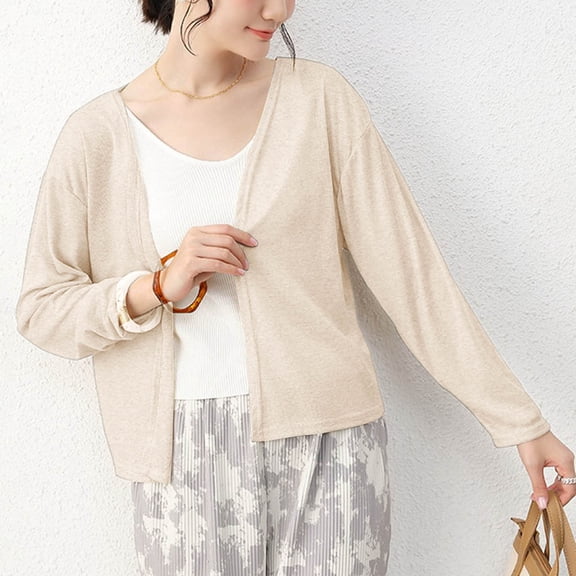 Tauxra Cardigan for Women,Long Cardigans for Women,Women's Long Sleeve Stretch Shirt Cardigan,Shirts for Women