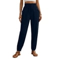thumbnail image 1 of Tauxra Casual Jogger Pants for Women, Elastic Waist, Relaxed Fit, Side Pockets, Tapered Cuff, 1 of 6