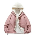 thumbnail image 1 of Tauxra Coats for Men,Men's Jacket,Long Sleeve Solid Color Hooded Fake Two Piece Thick,Coats for Men Fashion, 1 of 3