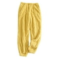 thumbnail image 1 of Tauxra Flannel Pajama Pants for Women, Thickened Plus Velvet Homewear Lounge Pants with Elastic Waistband for Cold Weather and Indoor Comfort, 1 of 9