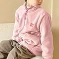 thumbnail image 1 of Tauxra Girls Fleece Jacket,Kids Base Layer Top, Solid Color High Neck Fleece Lined for 9 Months-8 Years,Girls Fleece Pants, 1 of 4
