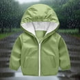 thumbnail image 1 of Tauxra Girls' Rain Jackets Boys and Girls Waterproof Outwear with Hood Windbreaker Lightweight Basic Raincoat with Pockets, 1 of 7