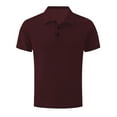 thumbnail image 1 of Tauxra Golf Shirts for Men Short Sleeve Wrinkle Free 4 Way Stretch Wicking Performance Collared Tshirts Wine 3XL, 1 of 4