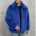 thumbnail image 1 of Tauxra Jackets for Men,Men's Coat,Winter Long Sleeve Solid Color Lapel Faux,Winter Jackets for Men, 1 of 7