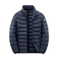 thumbnail image 1 of Tauxra Jackets for Men,Men's Jacket,Long Sleeve Solid Color Outdoor Zipper Pocket,Jackets for Men Fashion, 1 of 3