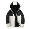 thumbnail image 1 of Tauxra Kids 3 In 1 Waterproof Hooded Jacket 2 Piece Set,Winter Warm Fleece Lined Hardshell with Inner Liner, 1 of 5