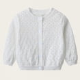 thumbnail image 1 of Tauxra Kids Knit Cardigan, Solid Color Round Neck Long Sleeve for 3 Months-12 Years, 1 of 6