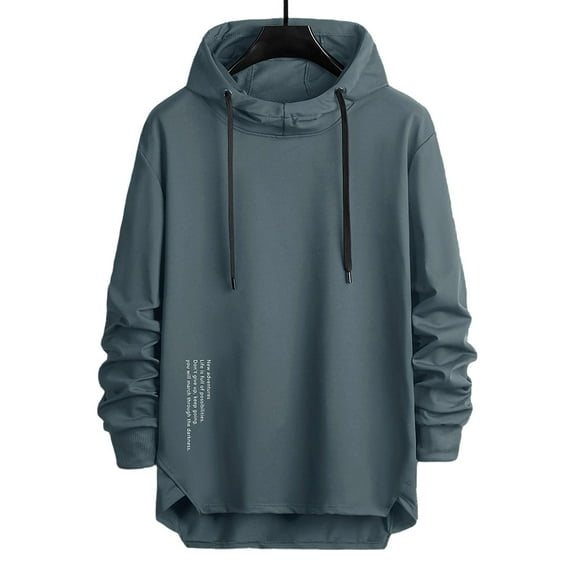 Tauxra Men's Hoodie,Long Sleeve Solid Color Loose Casual Sport Hooded,Sweatshirts for Men Hoodie