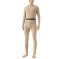 thumbnail image 1 of Tauxra Men's Thick Fleece Pajama Set,Round Neck Long Sleeve Home Sleepwear, 1 of 4