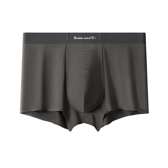 Tauxra Men's Underwear Solid Breathable Close Fitting Soft Briefs with Double Warmth