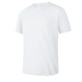 thumbnail image 1 of Tauxra Mens Lightweight Athletic T-Shirts Wicking Running Workout Shirt Short Sleeve Gym Tops White M, 1 of 6
