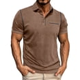 thumbnail image 1 of Tauxra Mens Long Sleeve Workout Top, High Neck Base Layer for Training and Running, Slim Fit Warm Active Shirt for Cold Weather, 1 of 7