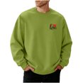 thumbnail image 1 of Tauxra Mens Printed Long Sleeve Sweatshirt, Casual Round Neck Top for Outdoor and Everyday Wear, Polyester Blouse, 1 of 5