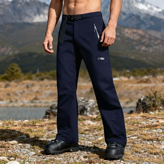 Tauxra Mens Ski Pants,3 in 1 Windproof and Waterproof with Detachable Liner and Multiple Pockets,Unisex Ski Pants