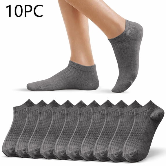 Tauxra No Show Socks Low Cut for Women 10 Pairs Breathable Cotton Ankle Liner Socks for Sneakers