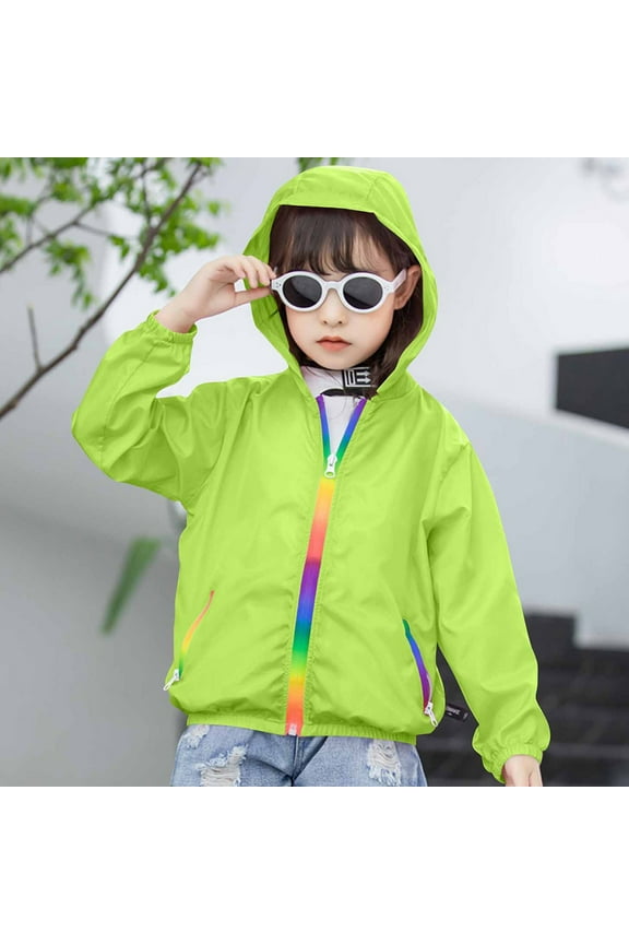 Shirts for Boys,Clothes for Boys,Kids Rainbow Gradient Sun Protection Hoodie for 6-13 Years,Long Sleeve Upf Hooded Jacket for Summer,Boys Summer Clothes