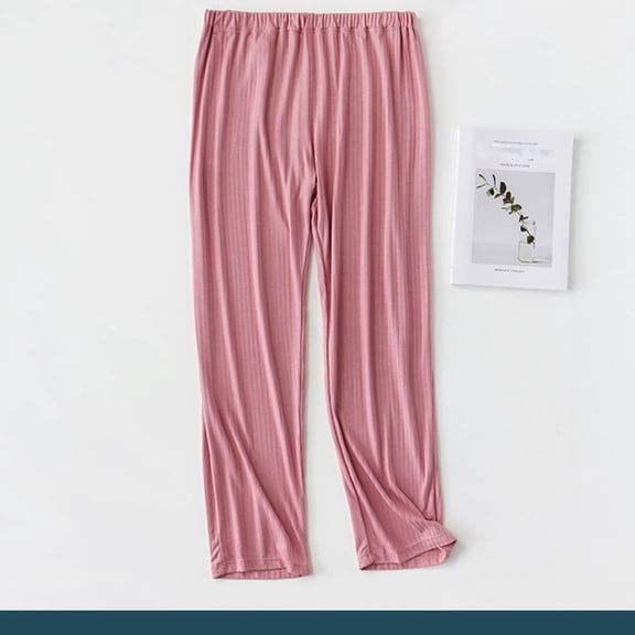 Tauxra Sleepwear for Women,Women's Sleep Pants,Solid Color Adjustable Thin Loose Maternity Home Pajamas,Pants for Women