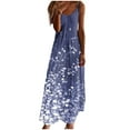 thumbnail image 1 of Tauxra Sleeveless Dress for Women, Summer V-Neck Casual Long Dress with Allover Print, Flowy Beach and Vacation Dress, 1 of 5