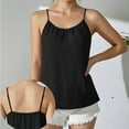 thumbnail image 1 of Tauxra Sleeveless Tops for Women, Pleated Blouse with Adjustable Straps, Casual Shirt for Everyday Wear and Warm Weather, 1 of 7