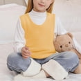 thumbnail image 1 of Tauxra Solid Color Kids Lined Sleeveless Vest for 3-16 Years,Round Neck Nano Fleece Warm Outerwear, 1 of 7