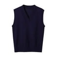 thumbnail image 1 of Tauxra Sweaters for Women,Winter Sweaters for Women,Women's V Neck Knit Vest,Long Sleeve Overlap Cuff Cardigan for Fall Winter Layering,Sweater for Women, 1 of 7