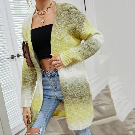 Tauxra Sweaters for Women,Jackets for Women,Women's Long Knit Cardigan, Colorful Loose Sweater Open Front Coat,Cardigan for Women