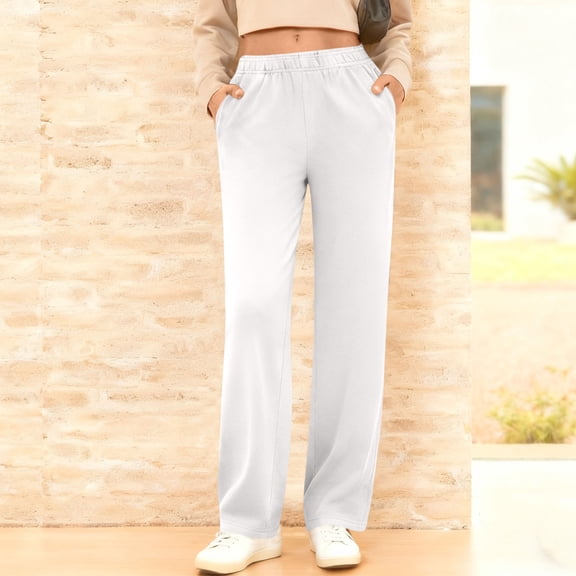 Tauxra Sweatpants for Women,Tapered Leg Elastic Waist with Side Pockets,Women's Casual Sweatpants