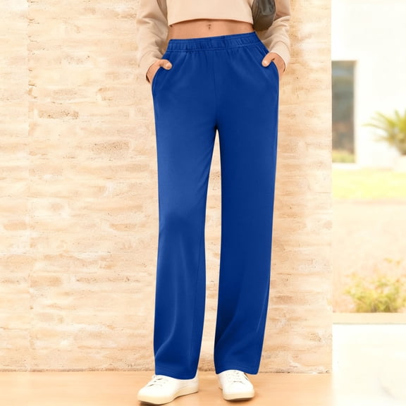 Tauxra Sweatpants for Women,Tapered Leg Elastic Waist with Side Pockets,Women's Casual Sweatpants