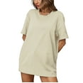 thumbnail image 1 of Tauxra T-Shirt for Women 3/4 Sleeve Round Neck Top in Cotton for Spring and Summer Casual Fashion Wear with Relaxed Fit, 1 of 9