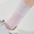 thumbnail image 1 of Tauxra Tube Socks Women,Color Pattern Lightweight Style Airy Mid-Calf Socks with Bunchable Look,Womens Ankle Boot Socks, 1 of 5