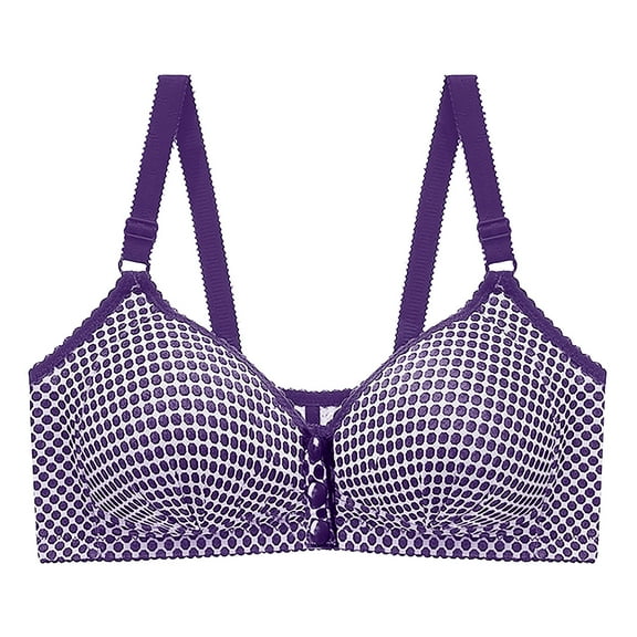 Tauxra Women Bra,Casual Solid Color Front Closure Wireless with Full Cup Support,Bras for Women