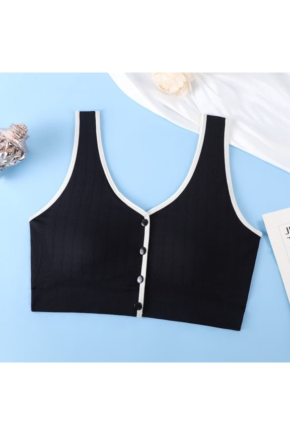 Women Bra,Casual Wide Shoulder Back Support with Fixed Cup,Soft Bras for Women