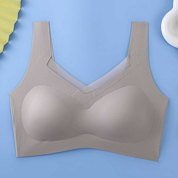 Tauxra Women Bra,Casual Wide Shoulder Back Support with Fixed Cup Support,Soft Bras for Women