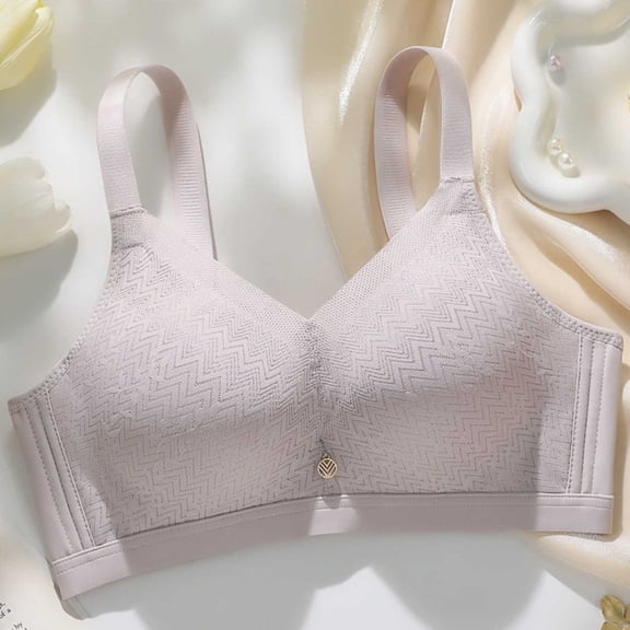 Tauxra Women's Bra Casual Embroidery Lace Bra with Comfortable