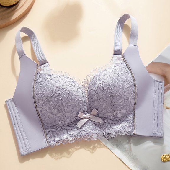 Tauxra Women's Bra Casual Lace Thin Bra with Comfortable