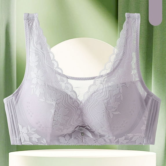 Tauxra Women's Bra Casual Lace Thin Bra with Comfortable