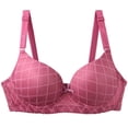 thumbnail image 1 of Tauxra Women's Bra,Casual Plus Size Floral B Cup Daily Underwear with Gathering Support,Bras for Women, 1 of 2