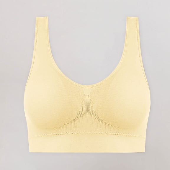 Tauxra Women's Bra,Casual Seamless 1-piece Wirefree Daily Underwear with Gathering Breathable,Comfortable Bras for Women