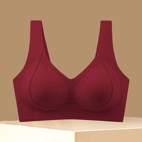 Tauxra Women's Bra,Casual Seamless Wirefree Winter Daily Underwear with Lifting,Sports Bras for Women