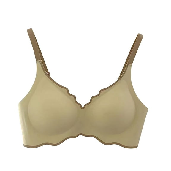 Tauxra Women's Bra Casual Solid Color Seamless Bra with Removable Pads,Seamless Underwear Women
