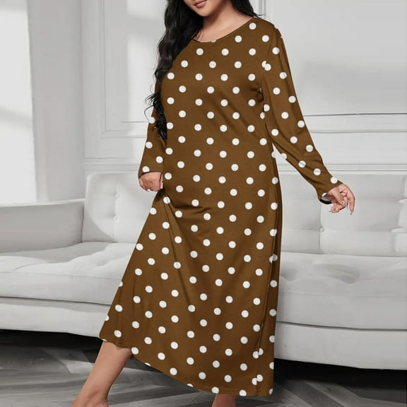 Tauxra Women's Long Robe, Casual Loose Home Wear Pajamas with Relaxed