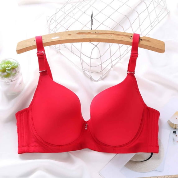 Tauxra Women's Plus Size Bra Casual Solid Color Thin Bra with Support,Bras for Women