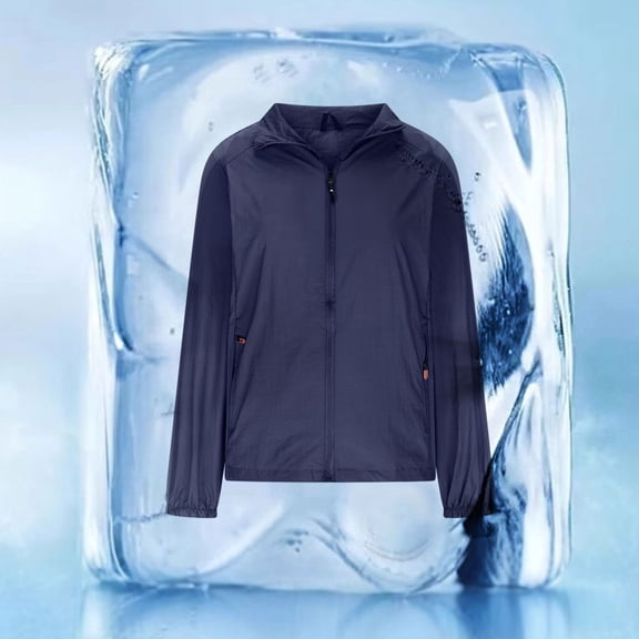 Tauxra Women's Solid Color Long Sleeve Casual Sunscreen Jacket