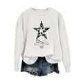 thumbnail image 1 of Tauxra Women's Sweatshirt,Long Sleeve Round Neck Off Shoulder Top, 1 of 4