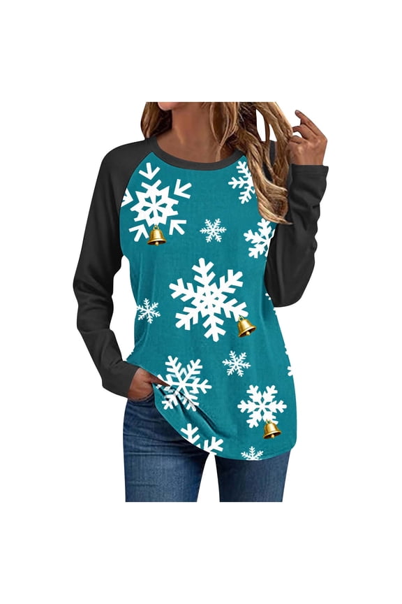 Women's Top,Long Sleeve Round Neck Solid Color