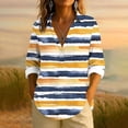 thumbnail image 1 of Tauxra Womens Casual Tops,Women's T-Shirt,Long Sleeve Lapel Printed Button Loose Casual Fashion,T-Shirts for Women, 1 of 5