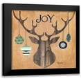 thumbnail image 1 of Tava, Janet 12x12 Black Modern Framed Museum Art Print Titled - Antler Joy, 1 of 5