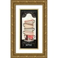 thumbnail image 1 of Tava Studios 10x18 Gold Ornate Wood Framed with Double Matting Museum Art Print Titled - Coffee in Rome, 1 of 4