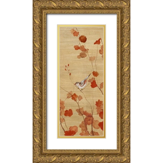 Tava Studios 10x18 Gold Ornate Wood Framed with Double Matting Museum Art Print Titled - Spring Return - Detail II