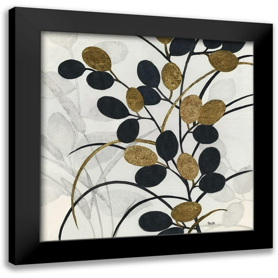 Tava Studios 12x12 Black Modern Framed Museum Art Print Titled - Silhouette Neutre II